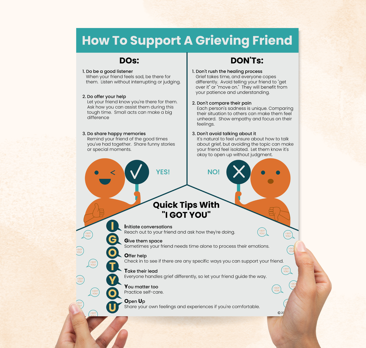 How To Support A Grieving Friend – Mental Health Center Kids
