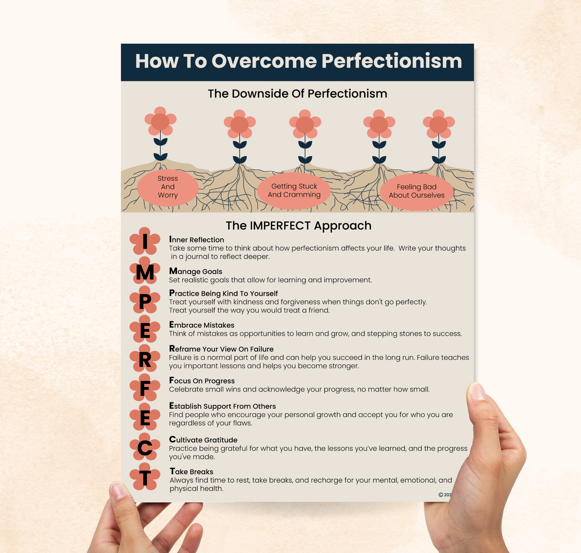 perfectionism coping skills handout