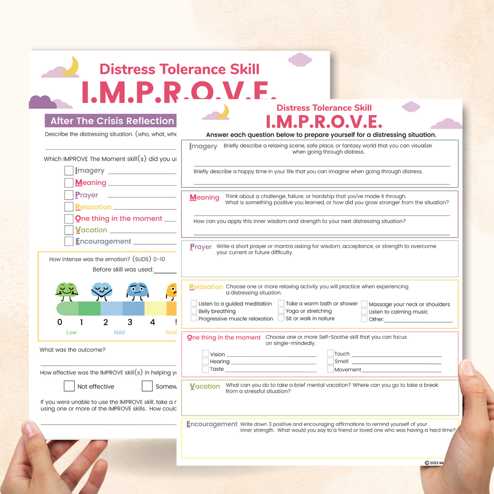 DBT IMPROVE Worksheet – Mental Health Center Kids