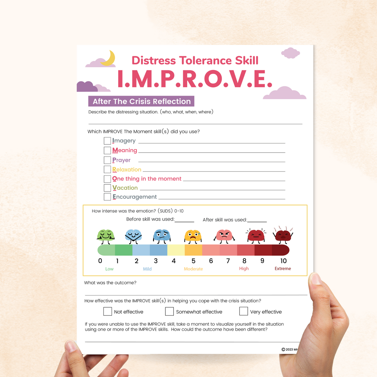 DBT IMPROVE Worksheet – Mental Health Center Kids