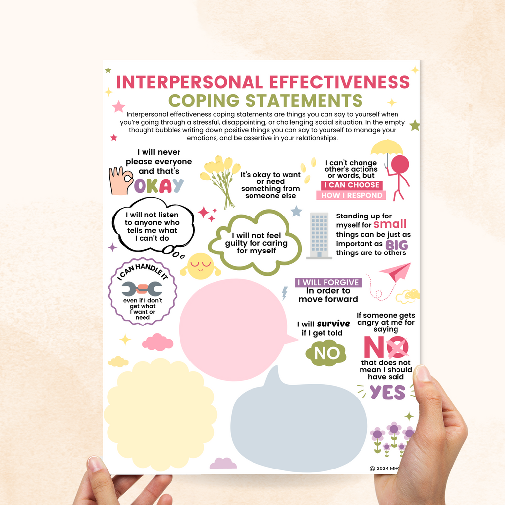 interpersonal effectiveness coping statements worksheet