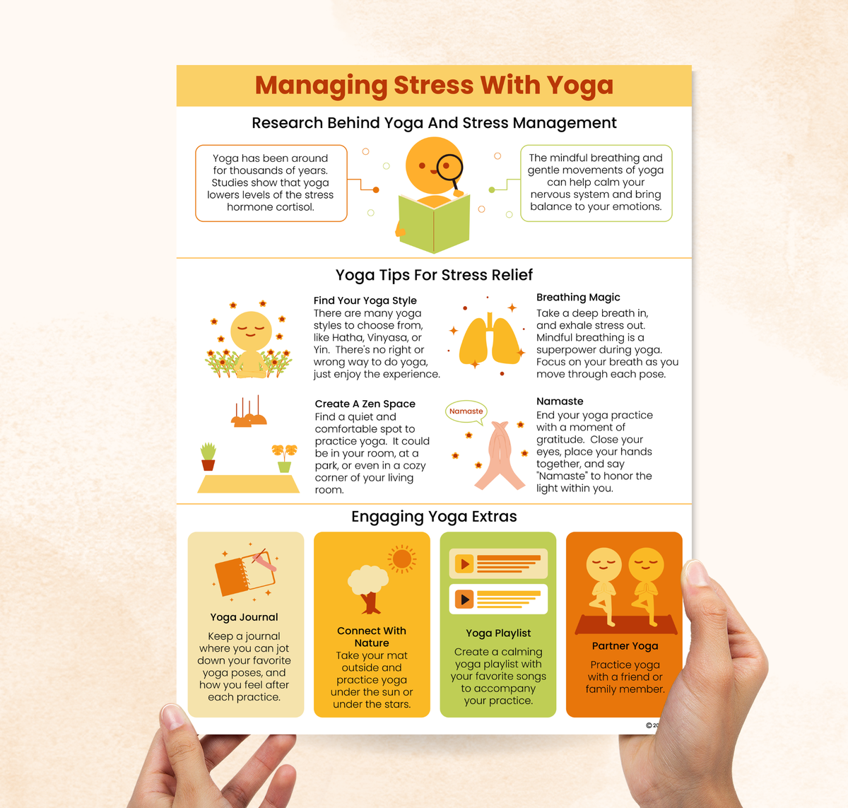 Managing Stress With Yoga Handout – Mental Health Center Kids