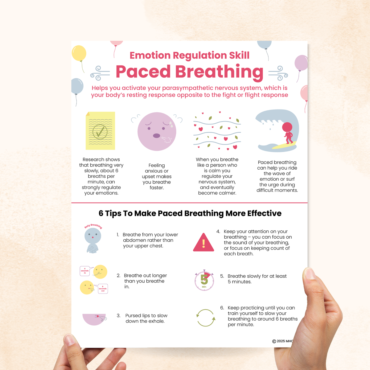 DBT Paced Breathing Handout – Mental Health Center Kids