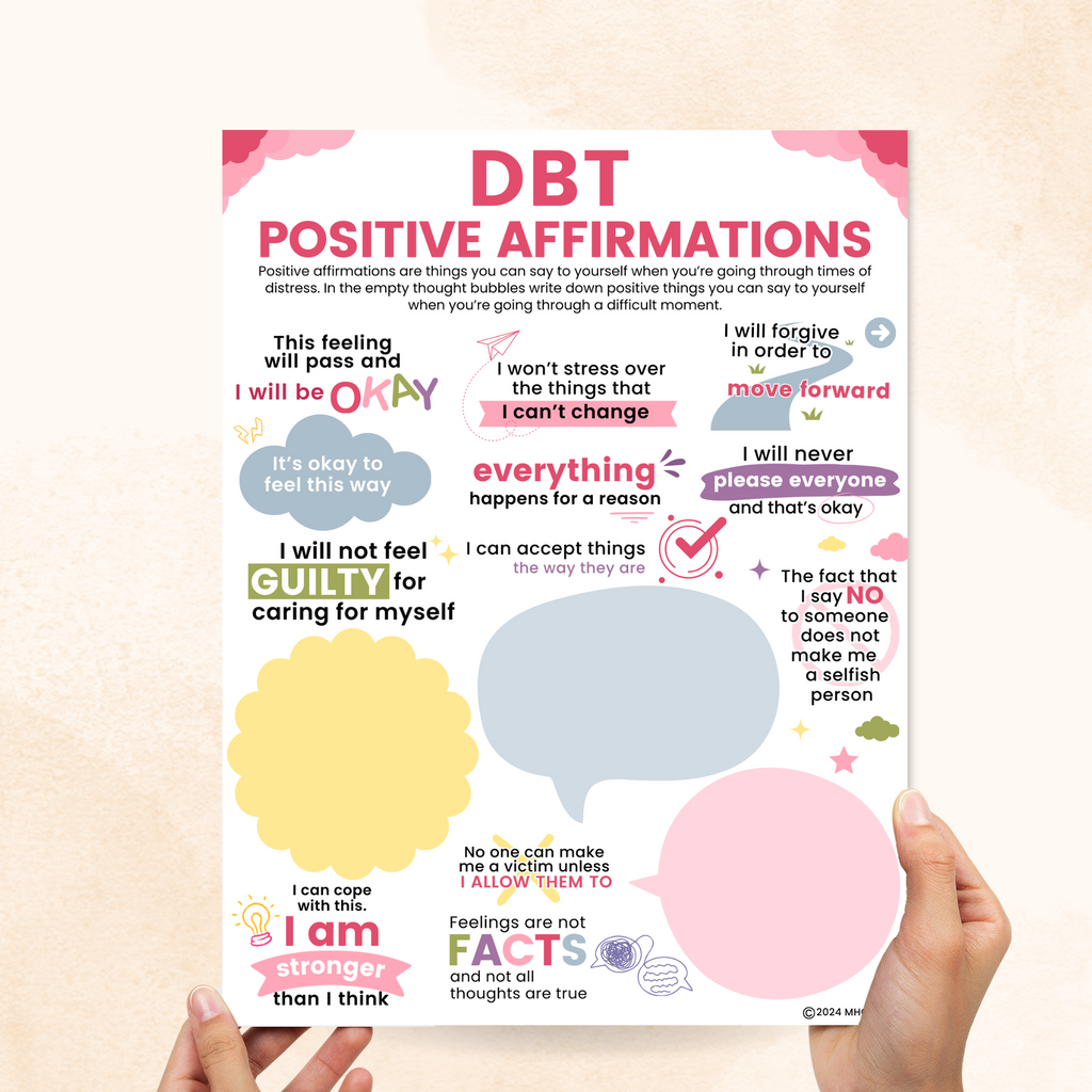 dbt positive affirmations worksheet