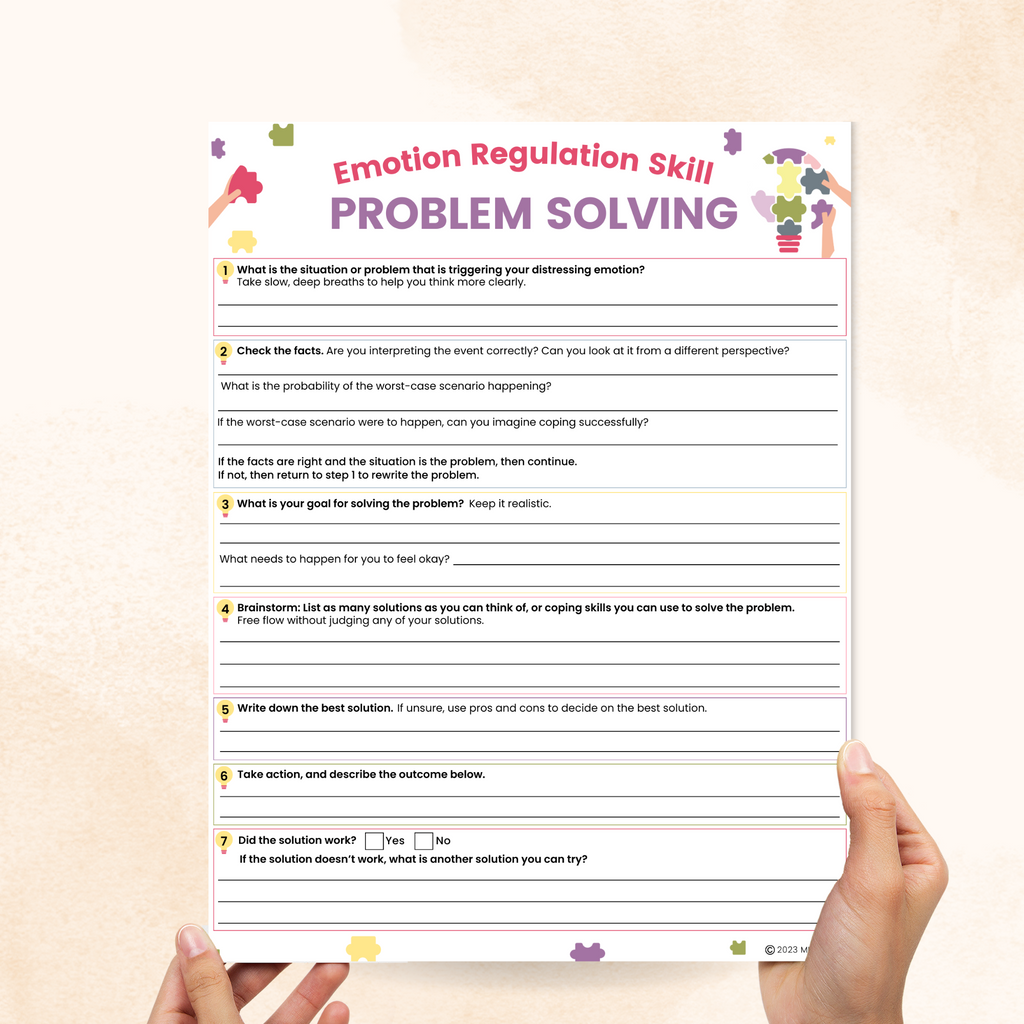 dbt problem solving worksheet