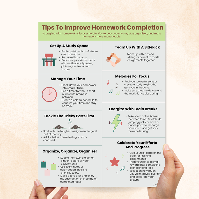 ADHD Tips To Improve Homework Completion – Mental Health Center Kids