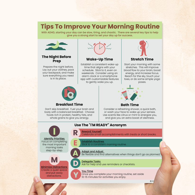 Tips On Creating A Routine ADHD Tips To Improve Your Morning Routine – Mental Health Center Kids