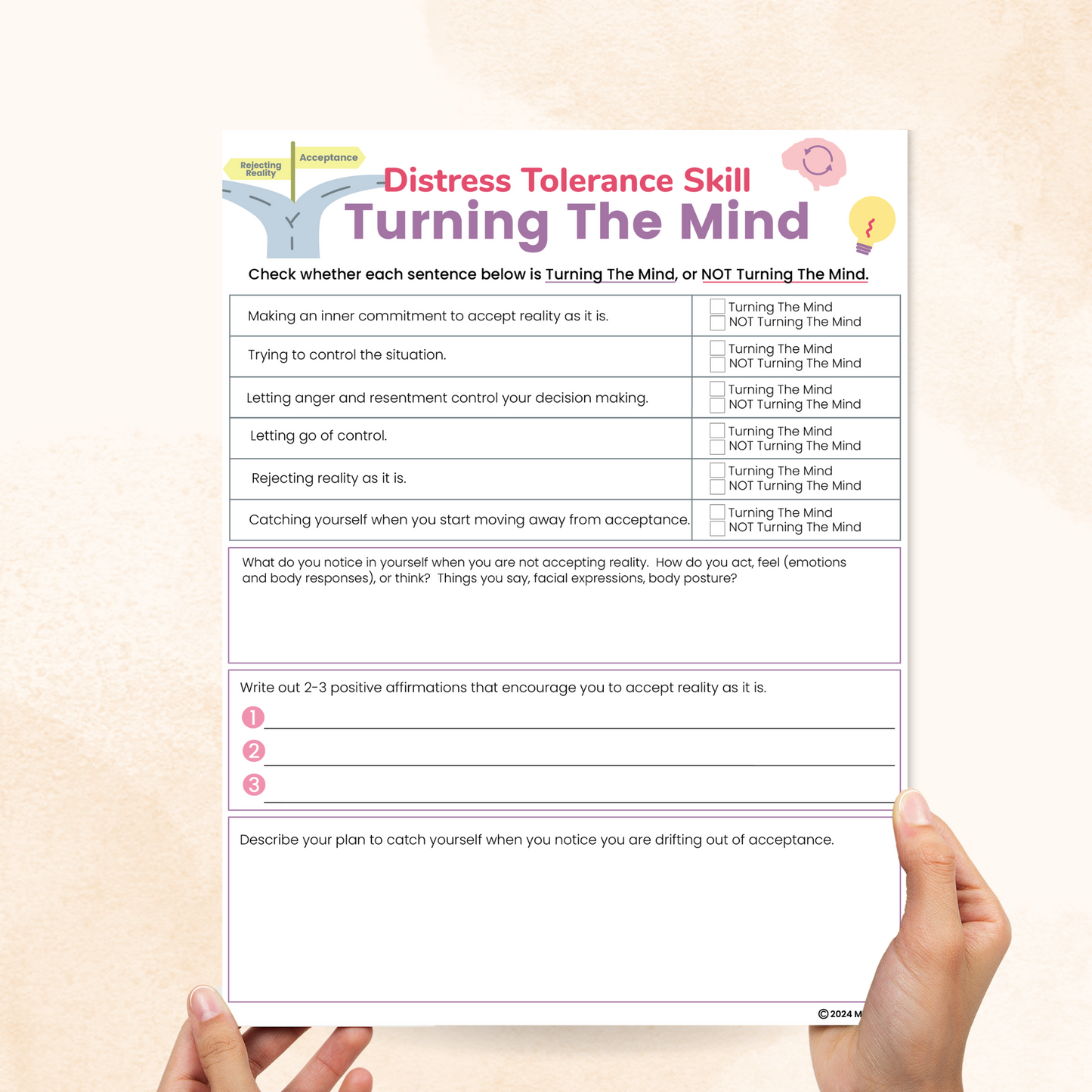 turning the mind dbt worksheet
