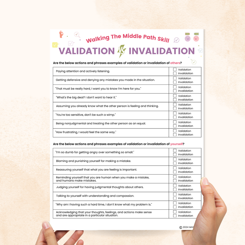 dbt validation worksheet
