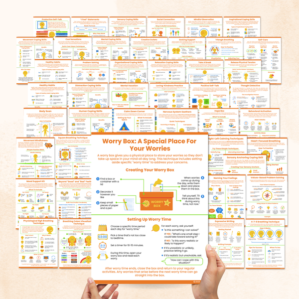 Coping Skills Handouts Bundle (44 Pages) – Mental Health Center Kids