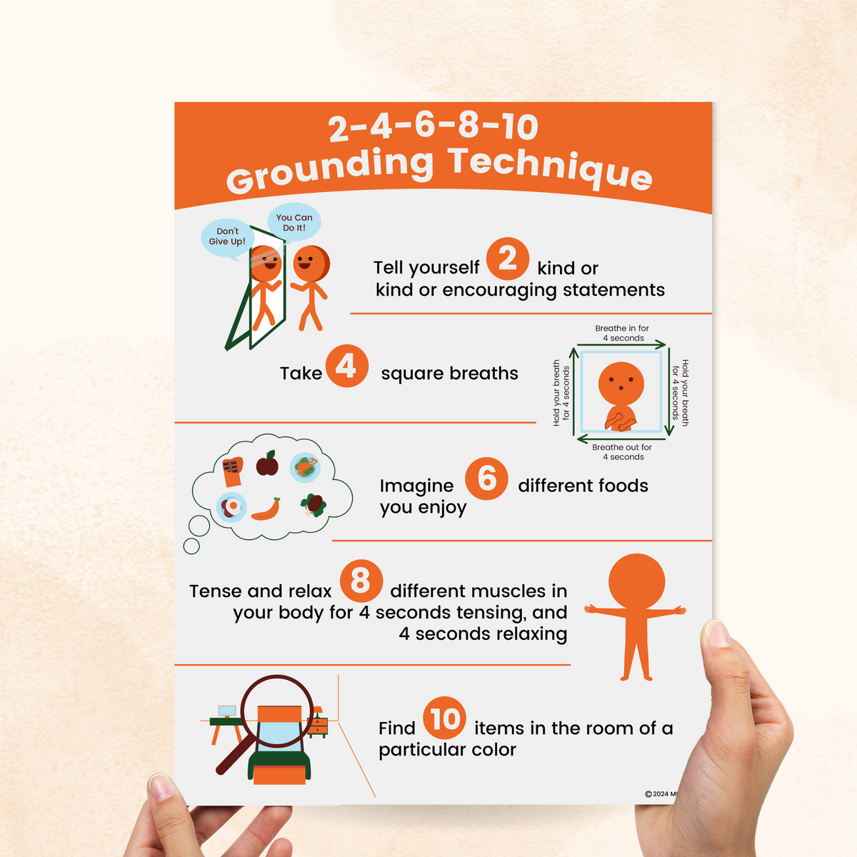 Grounding Options 2-4-6-8-10 Grounding Techniques (PDF) – Mental Health Center Kids
