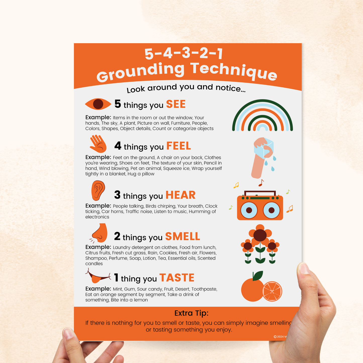 5 senses grounding technique