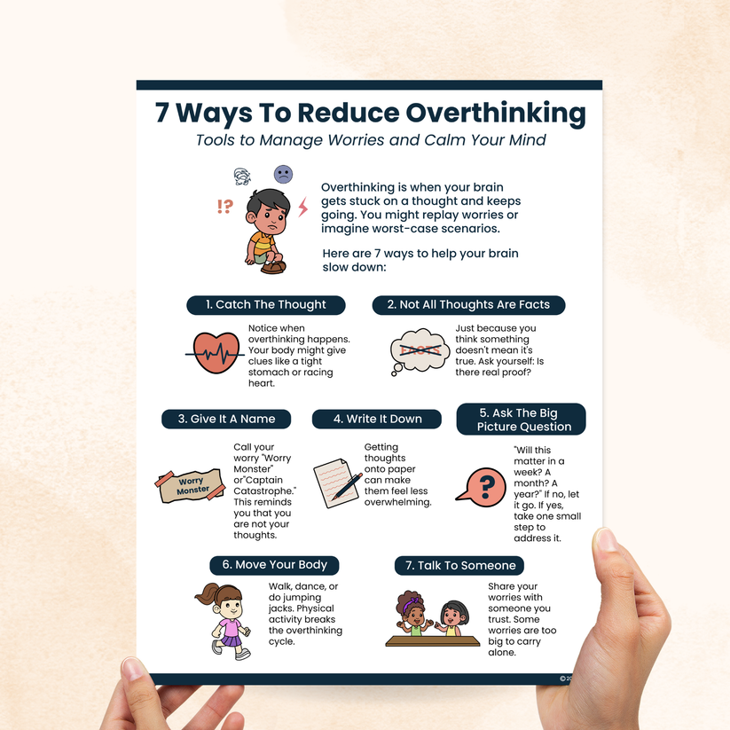 7 Ways To Reduce Overthinking – Mental Health Center Kids