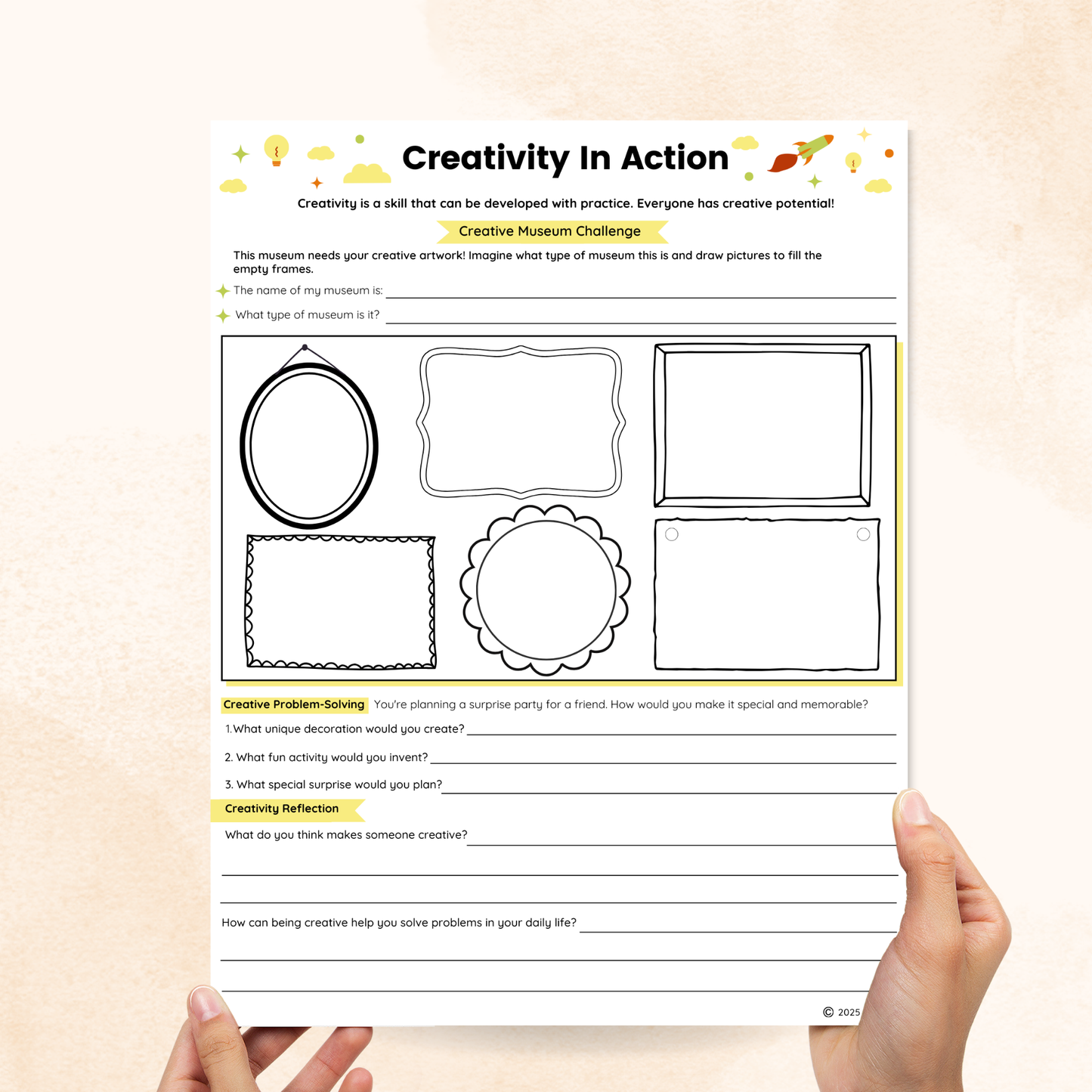 creativity worksheets pdf
