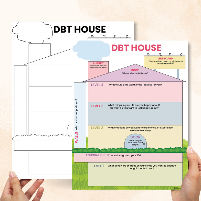 DBT House Worksheet – Mental Health Center Kids