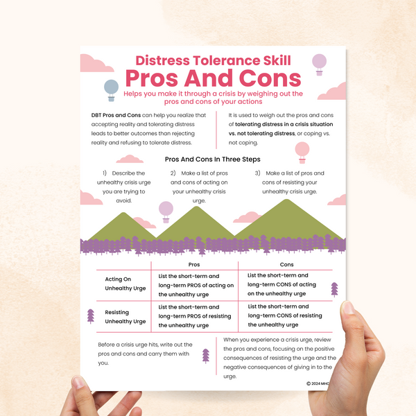 DBT Pros And Cons Skill – Mental Health Center Kids