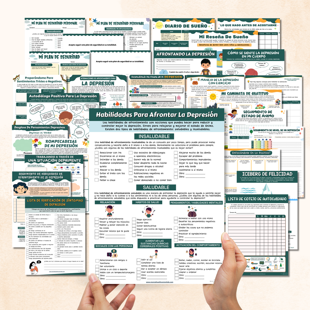 Hojas De Trabajo Sobre Depresion Para Ninos Y Adolescentes