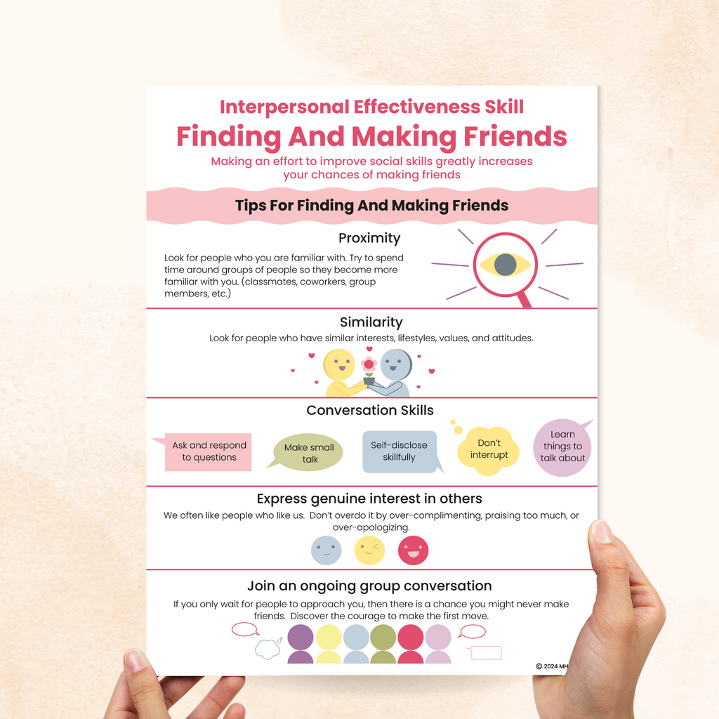 finding and making friends dbt handout