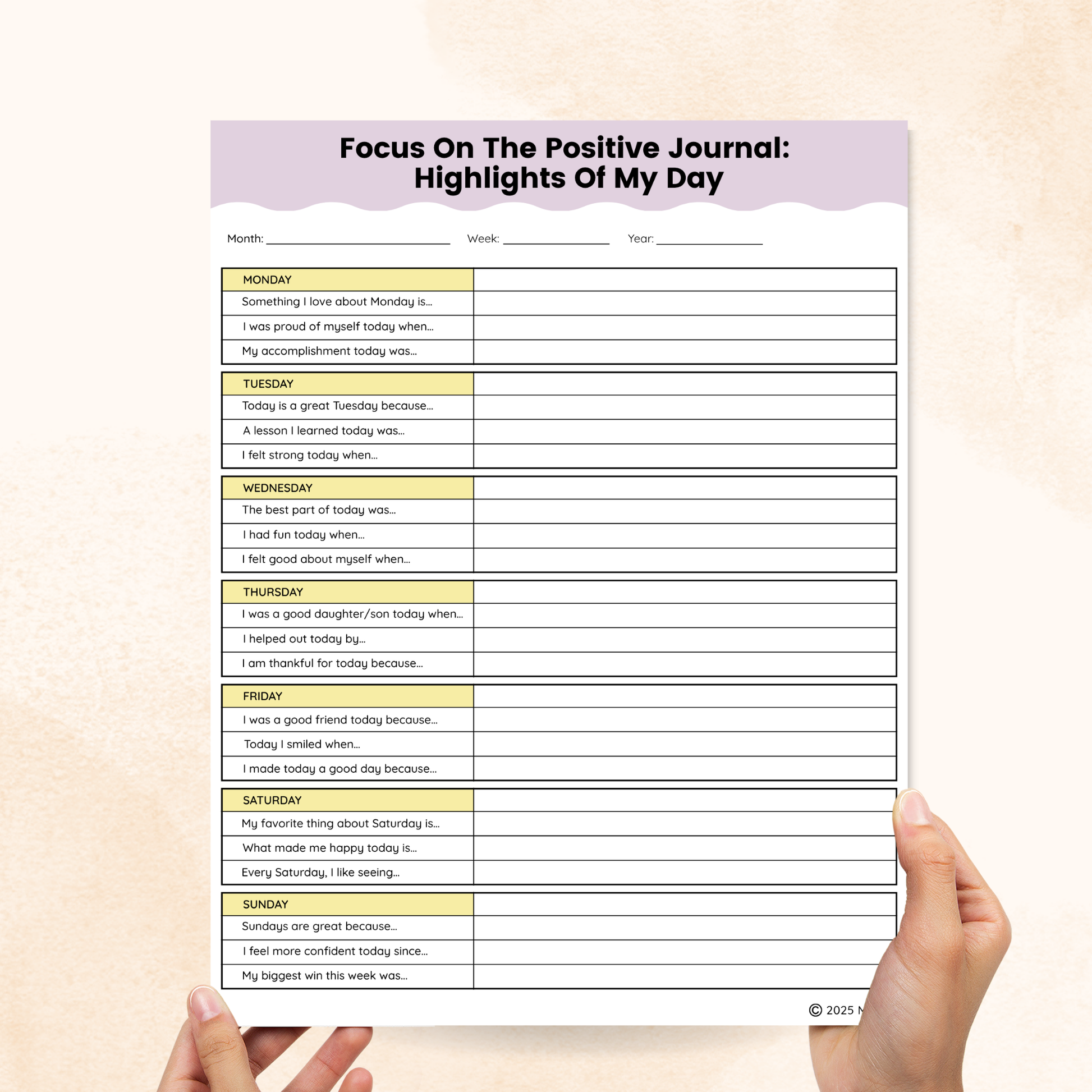 positive thinking worksheets for kids