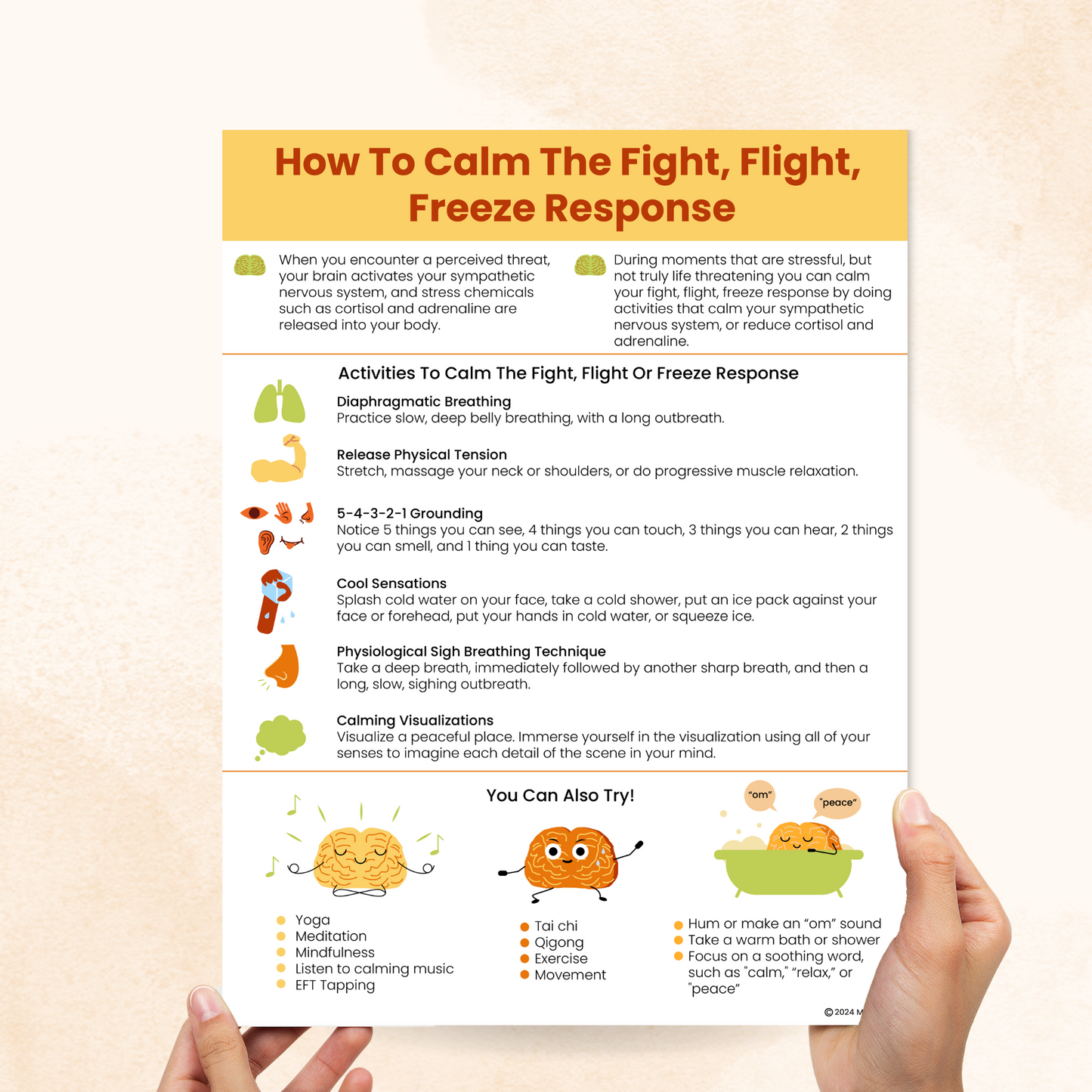 how to calm the fight flight or freeze response pdf