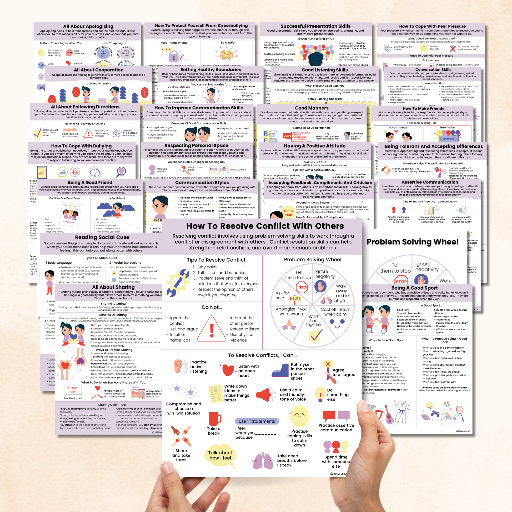 social skills handouts bundle 