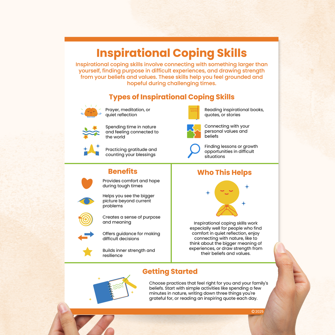 Inspirational Coping Skills (PDF) – Mental Health Center Kids