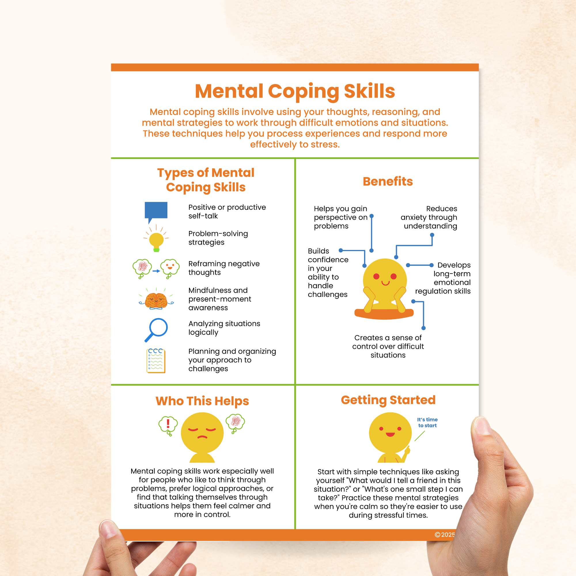 Mental Coping Skills (PDF) – Mental Health Center Kids