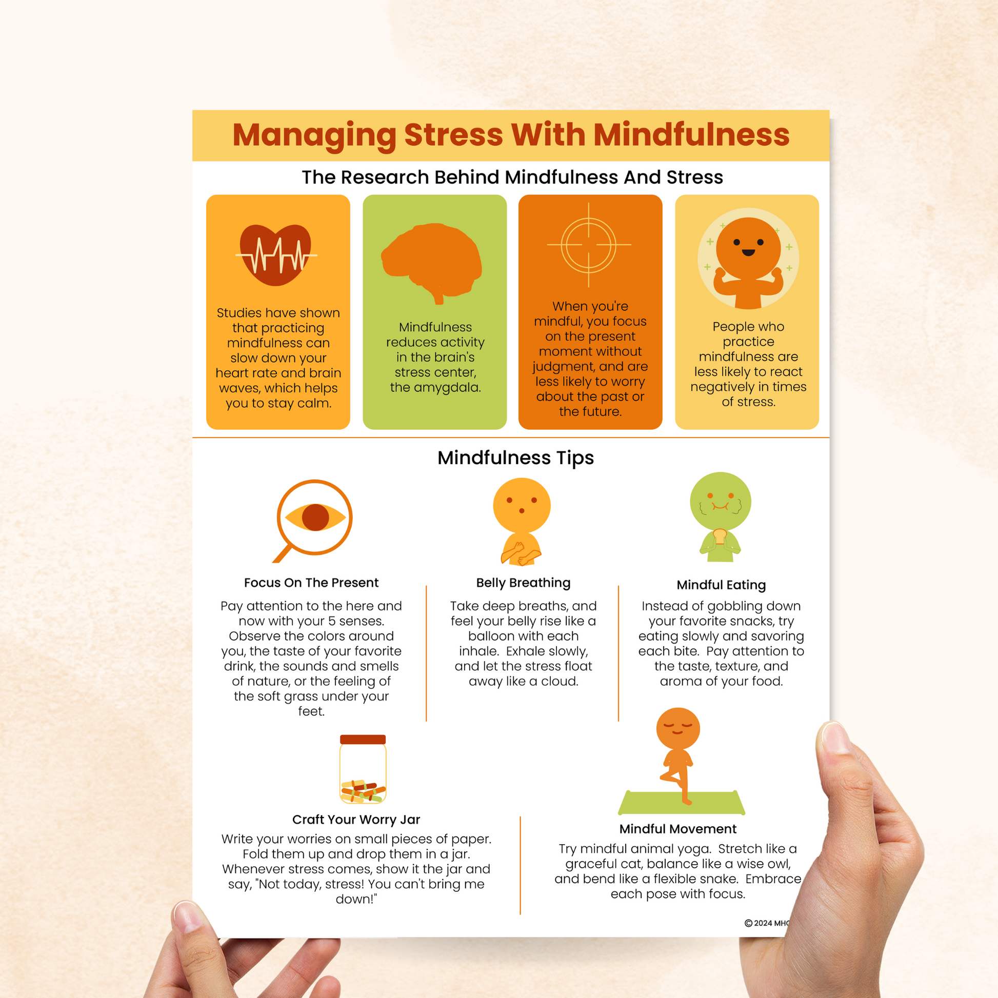 managing stress with mindfulness handout