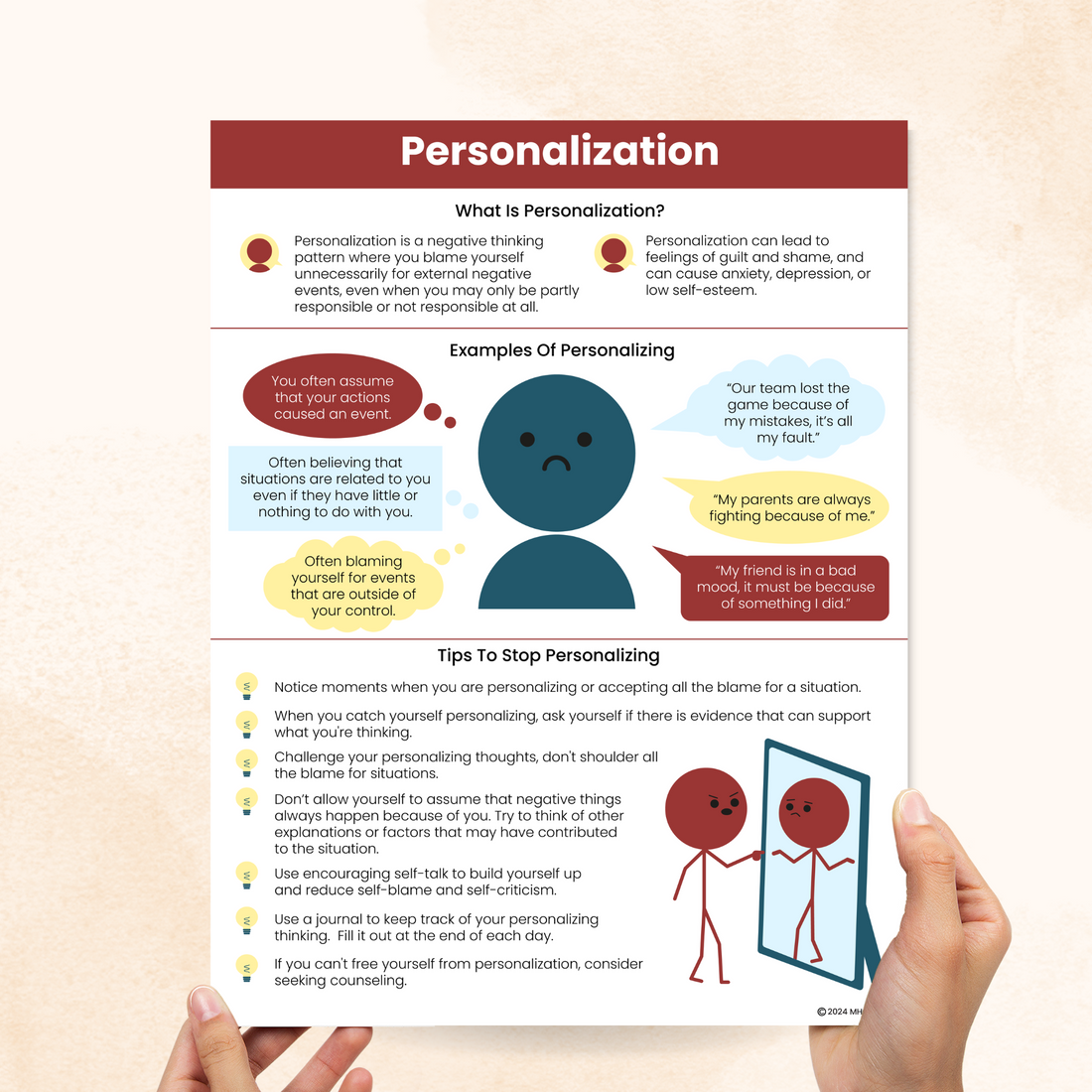 Personalization Cognitive Distortion (PDF) – Mental Health Center Kids