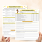 responsibility worksheets