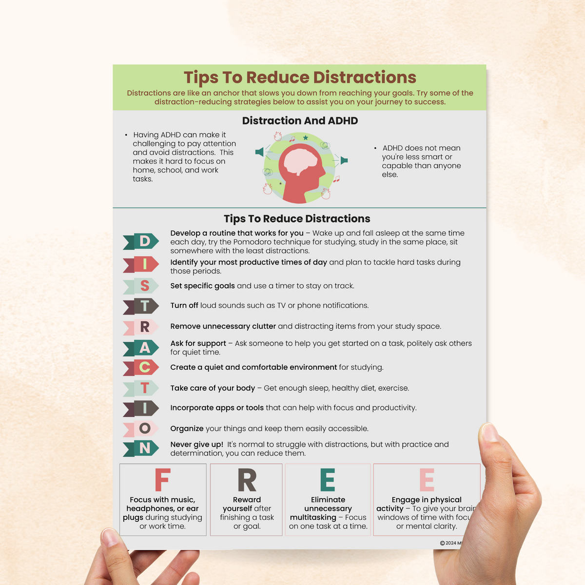 ADHD Tips To Reduce Distractions – Mental Health Center Kids