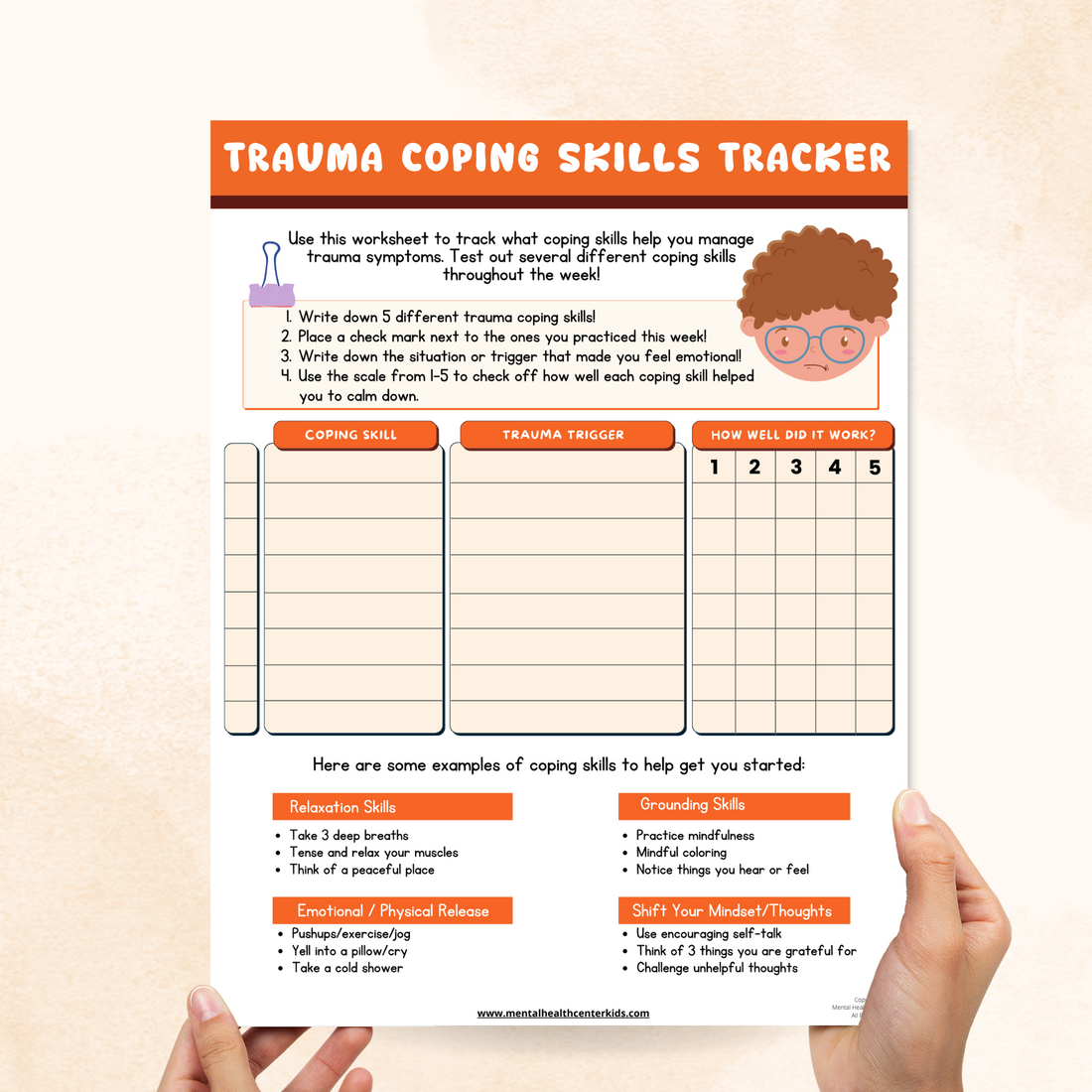 Trauma Management Strategies Tracker – Mental Health Center Kids