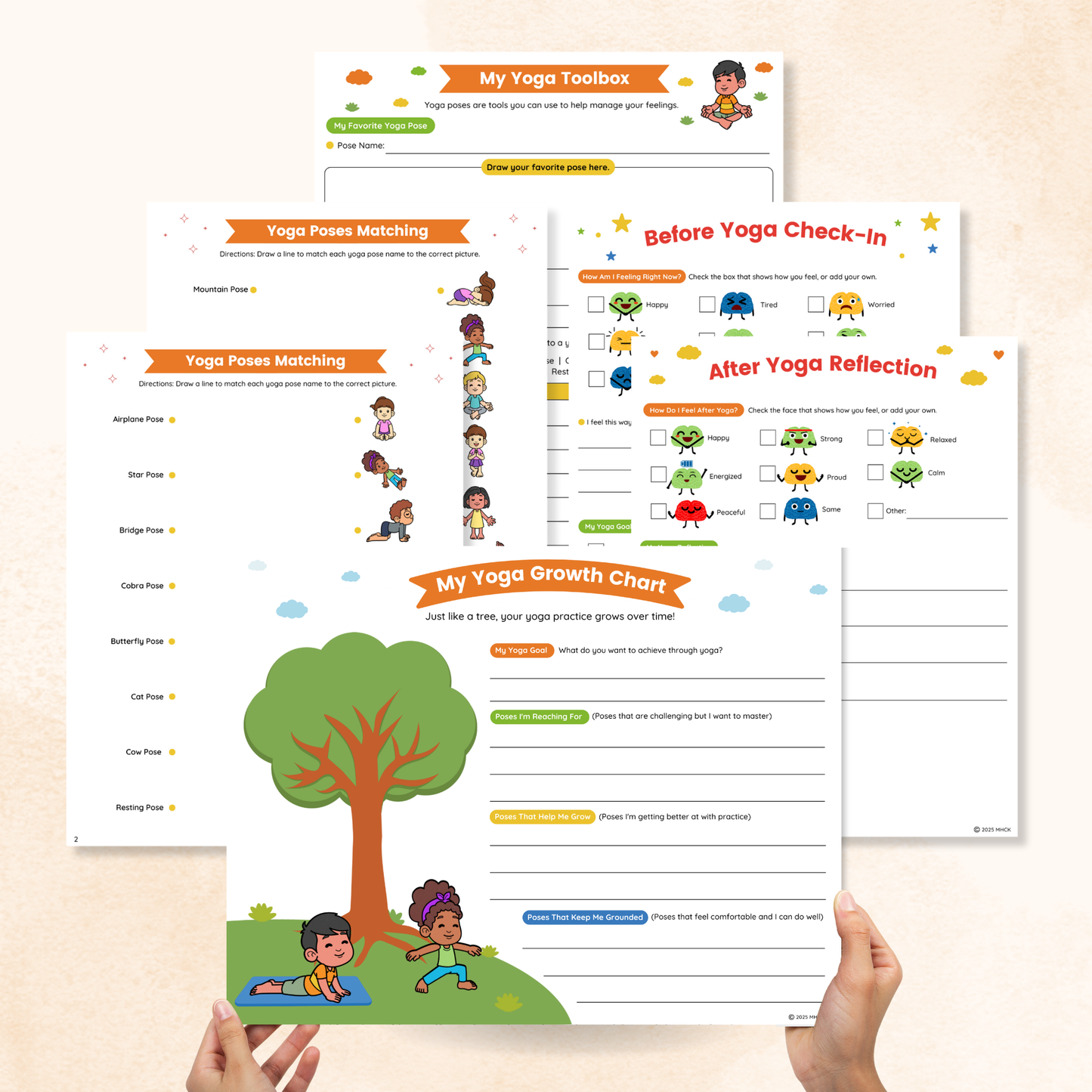 Yoga Worksheets For Kids 