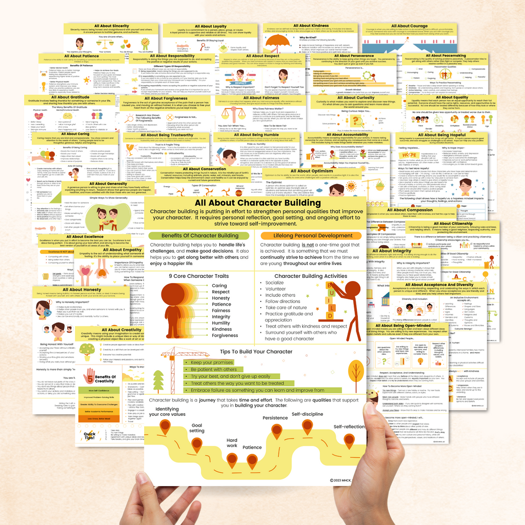 Character Education Worksheets – Mental Health Center Kids