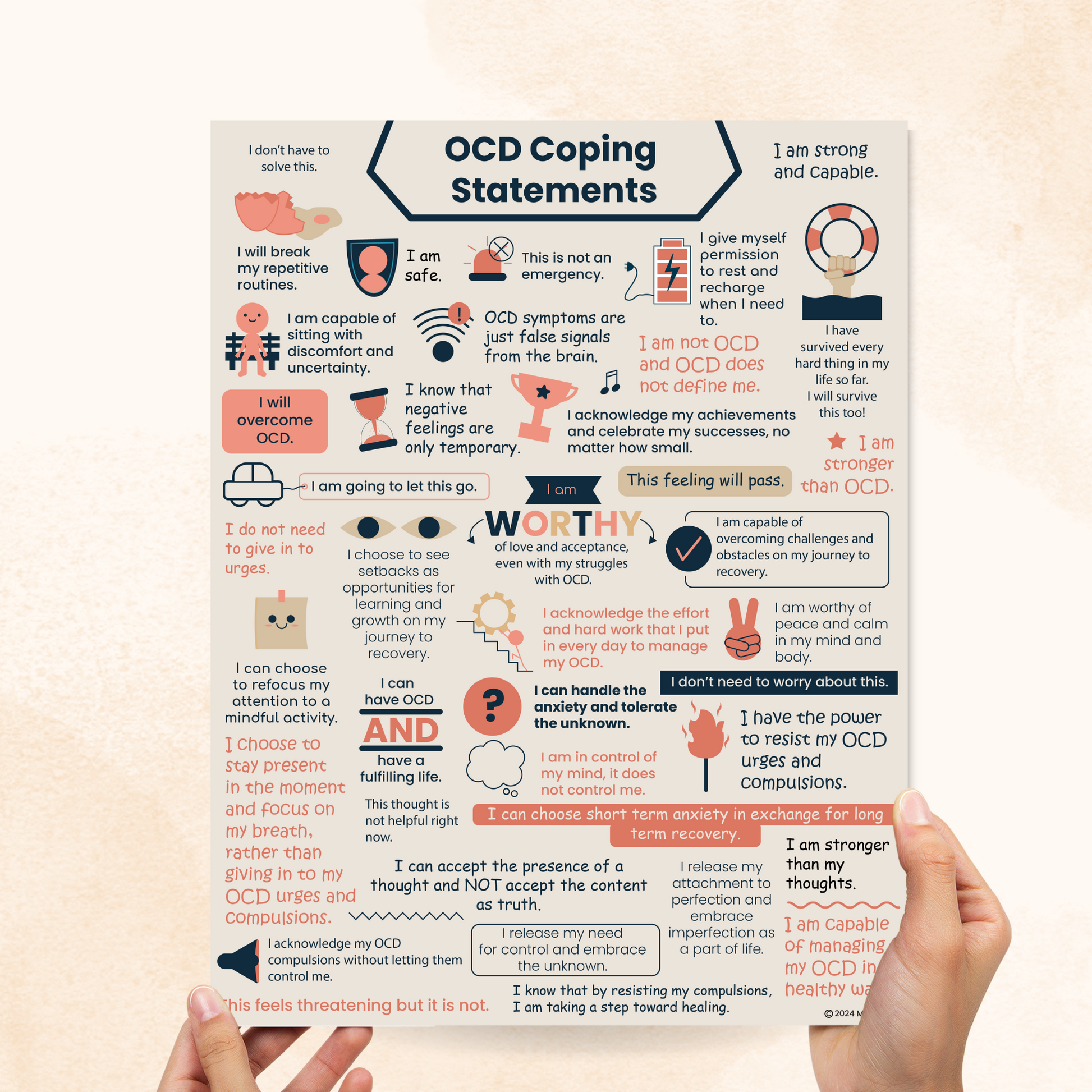 ocd coping statements handout