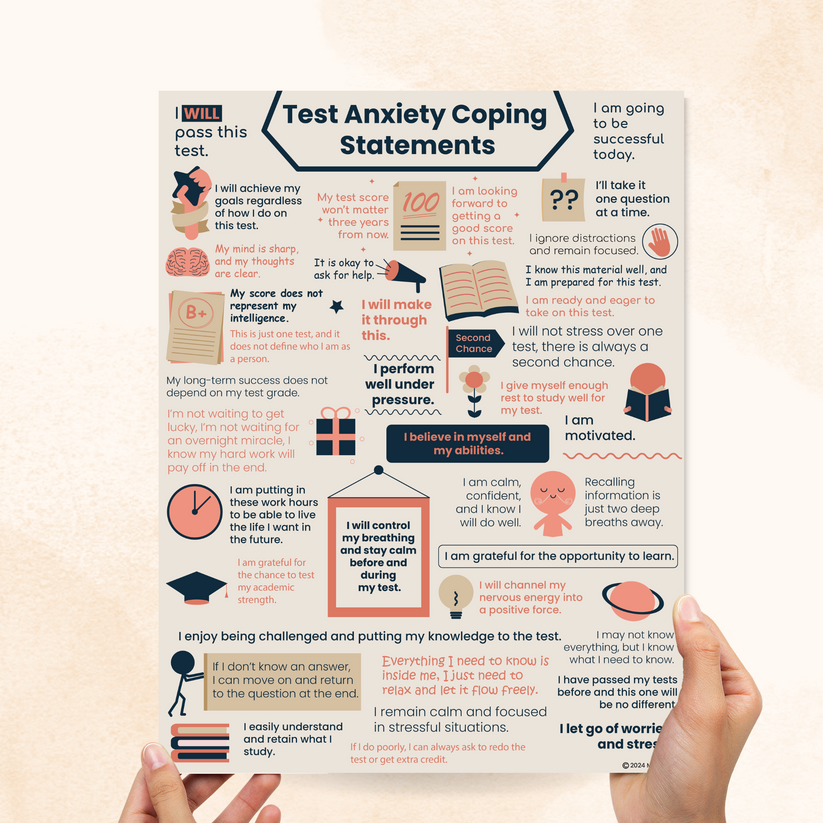 Test Anxiety Coping Statements – Mental Health Center Kids