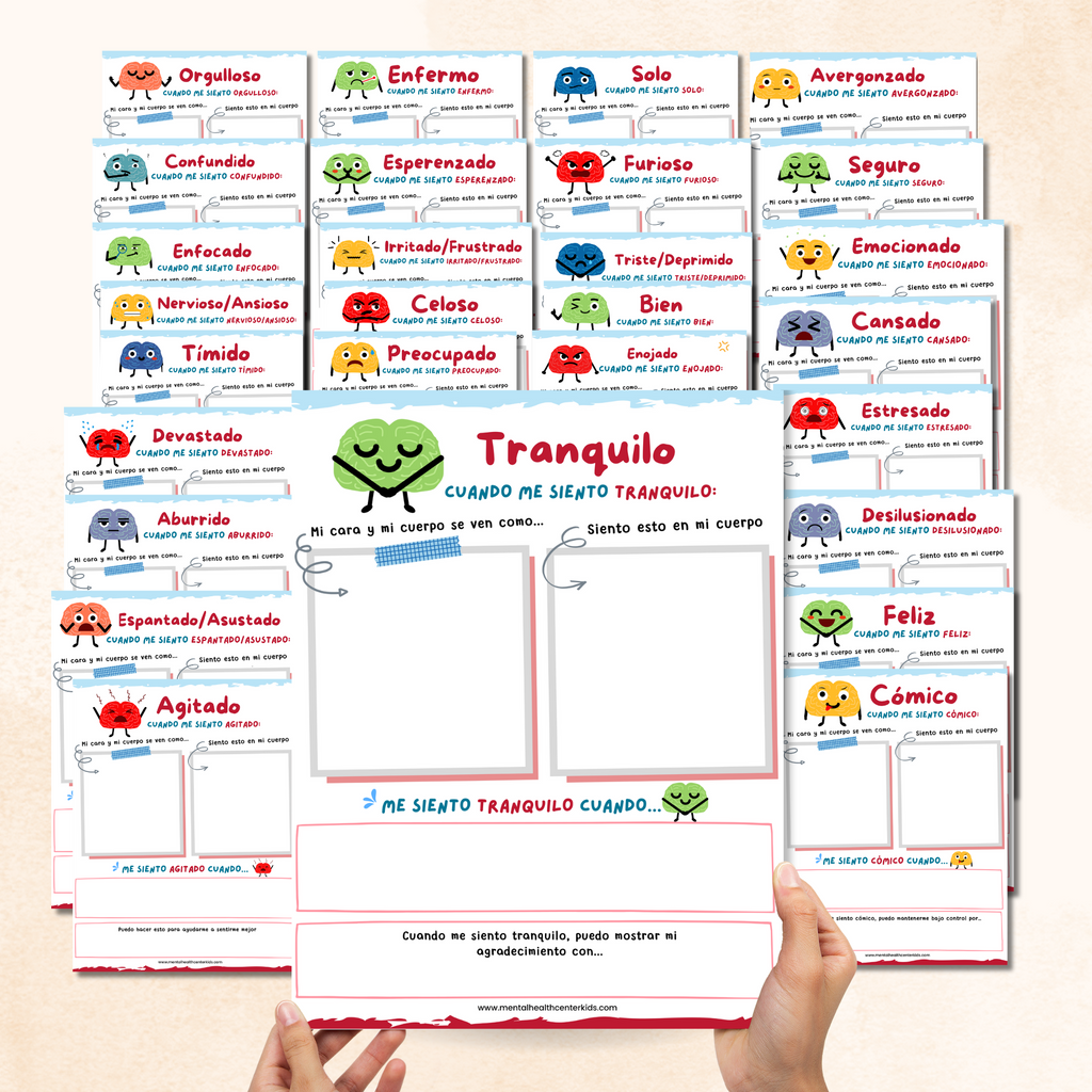 Hojas De Trabajo Para Identificar Sentimientos