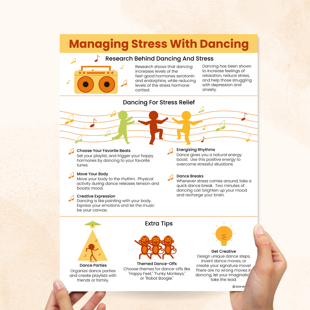 managing stress with dancing handout