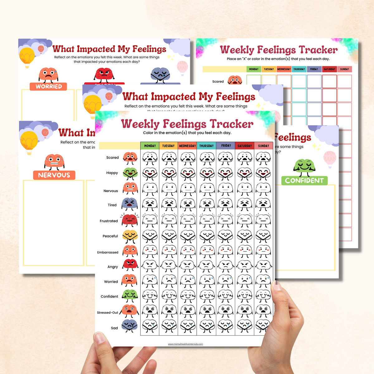 Weekly Feelings Tracker – Mental Health Center Kids