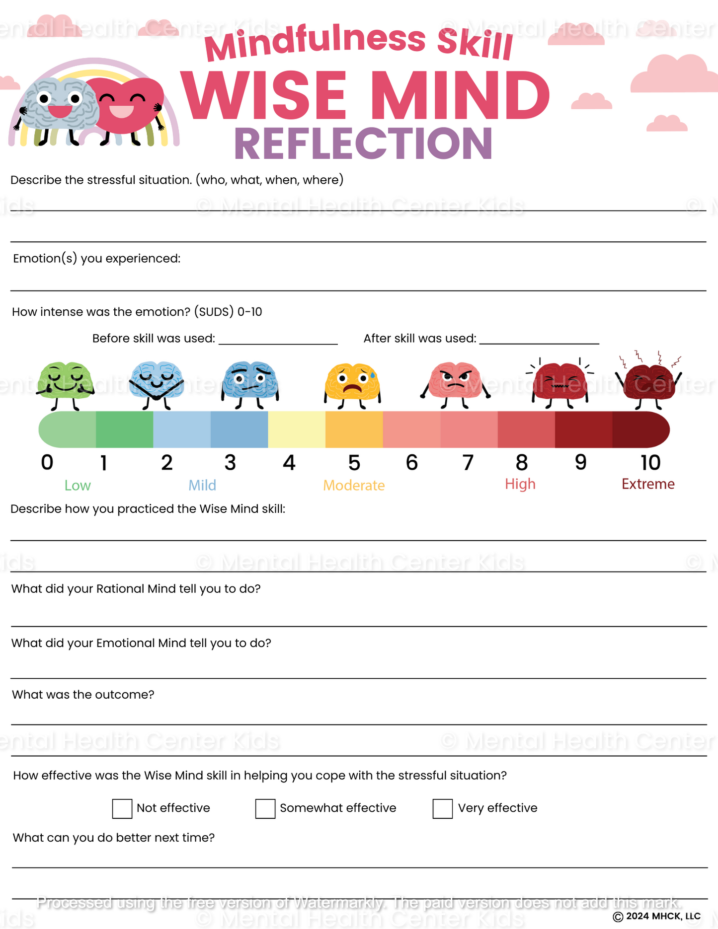 dbt wise mind worksheet