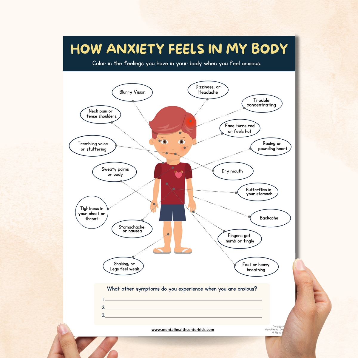 Physical Symptoms of Anxiety – Mental Health Center Kids