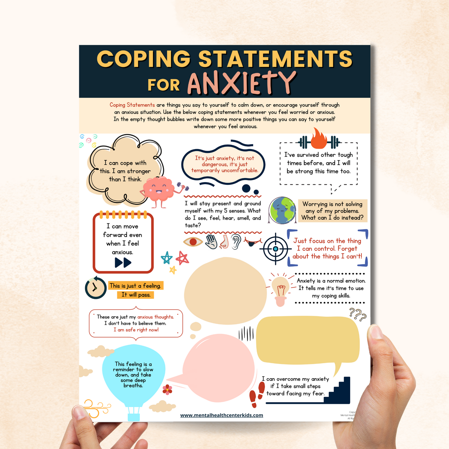 Coping Statements for Anxiety