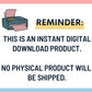 Sign describing how the stress management coping skills pdf is an instant digital download product