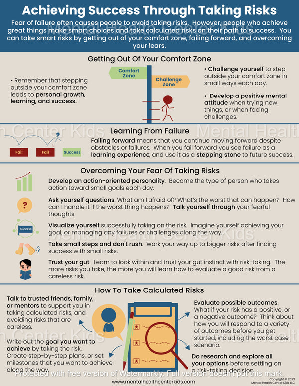 All About Taking Risks For Success – Mental Health Center Kids