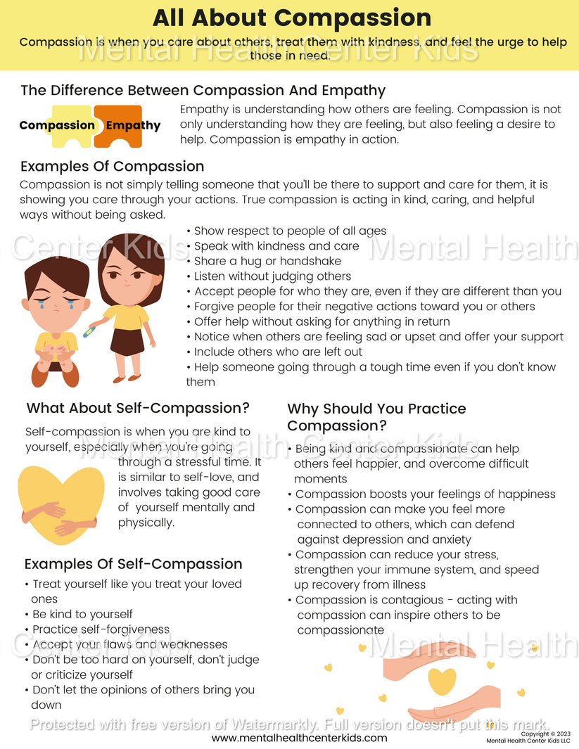 Compassion Is Key All About Compassion – Mental Health Center Kids
