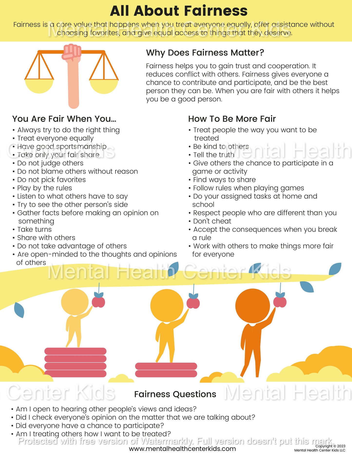 All About Fairness – Mental Health Center Kids