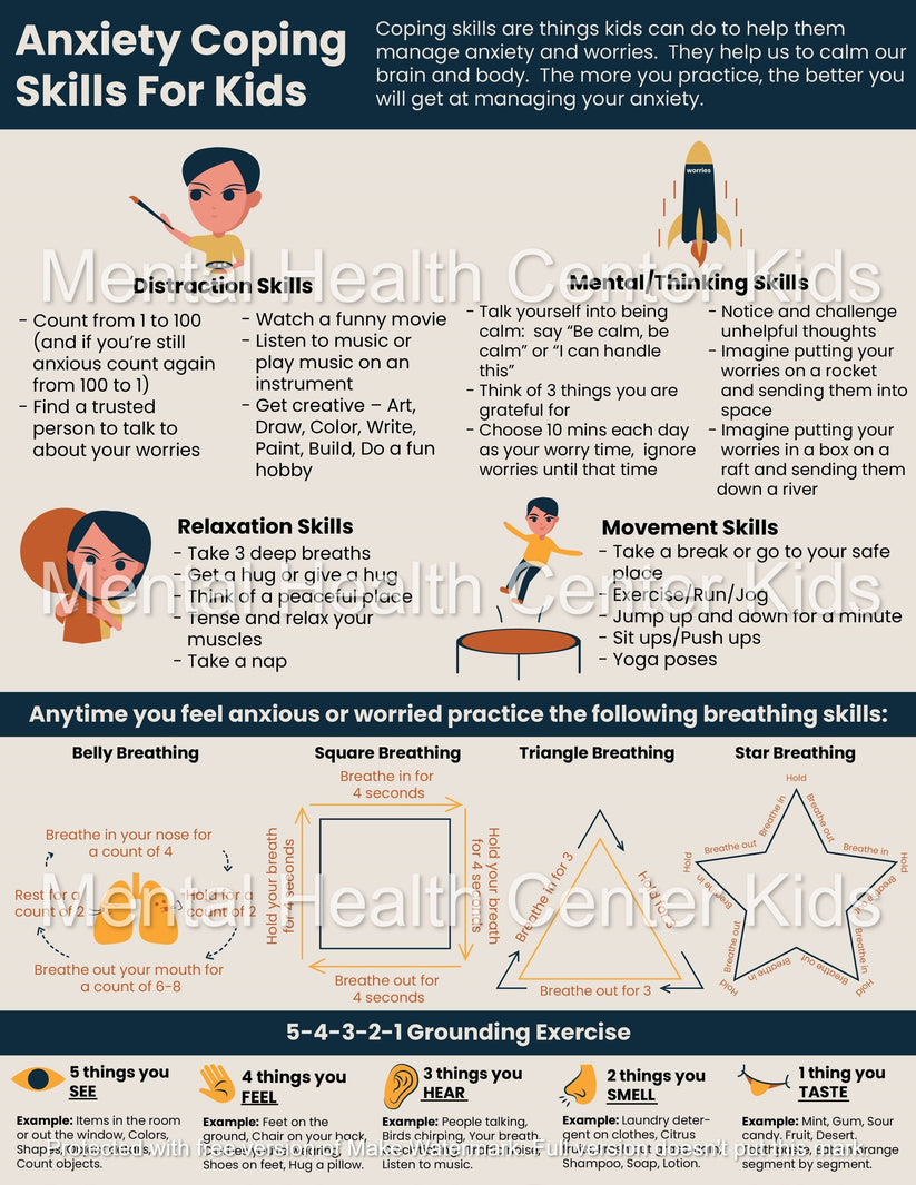 Anxiety Coping Skills for Kids – Mental Health Center Kids
