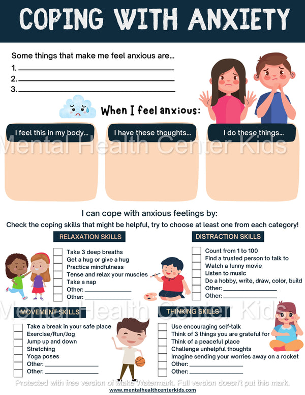 Coping with Anxiety – Mental Health Center Kids