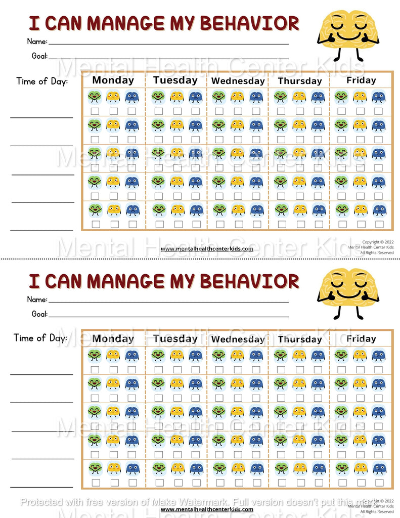 Behavior Worksheet