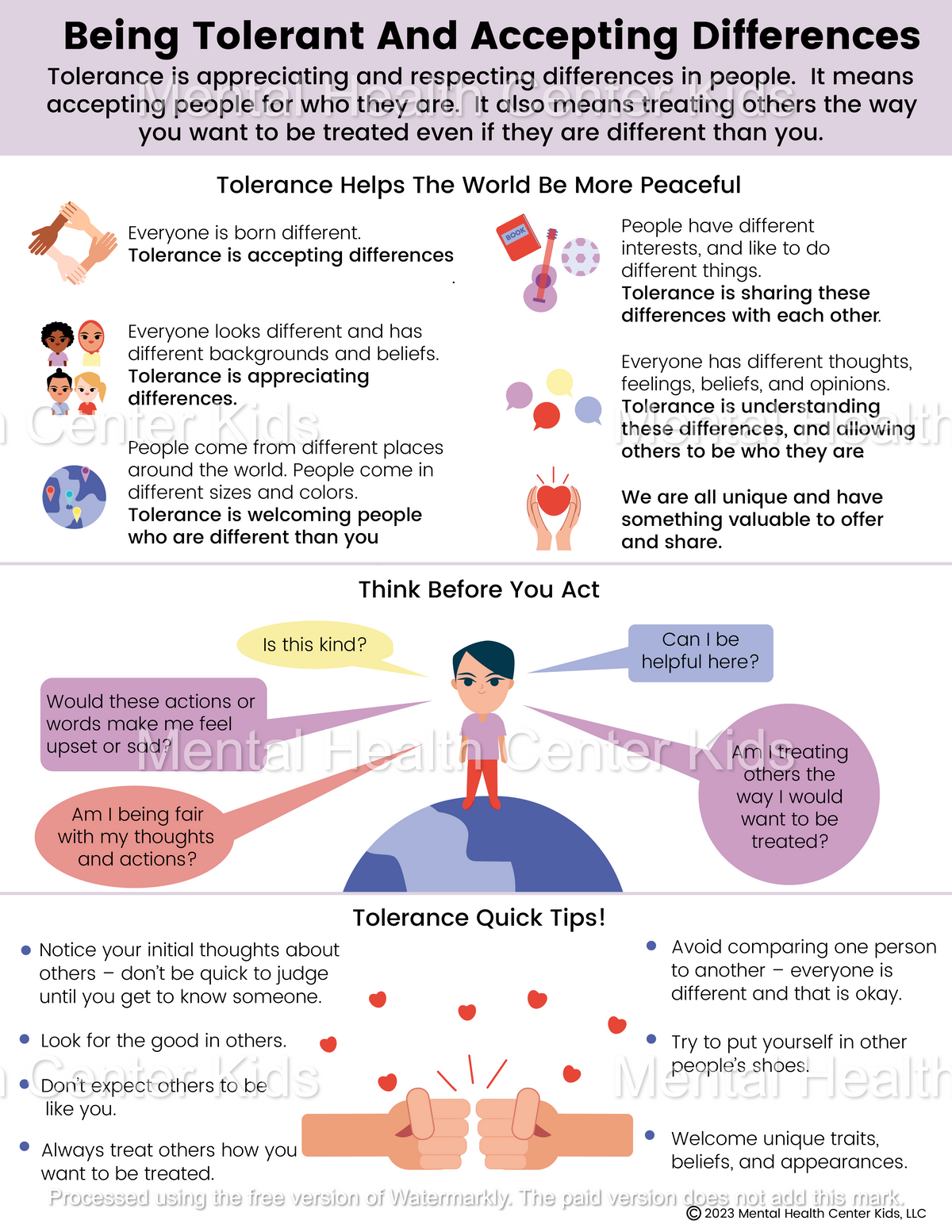 Tolerant Examples Being Tolerant and Accepting Differences – Mental Health Center Kids